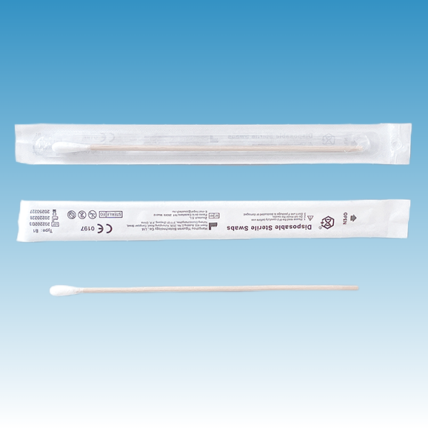 YGR®6-inch Wooden Oropharyngeal Cervical Swab w/Cotton Tip - Image 3